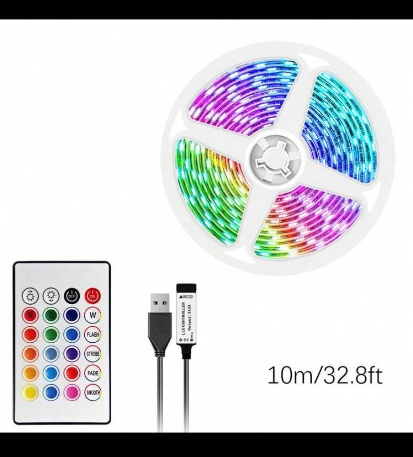 RGB LED Strip Lights – Remote Controlled Mood Lighting
