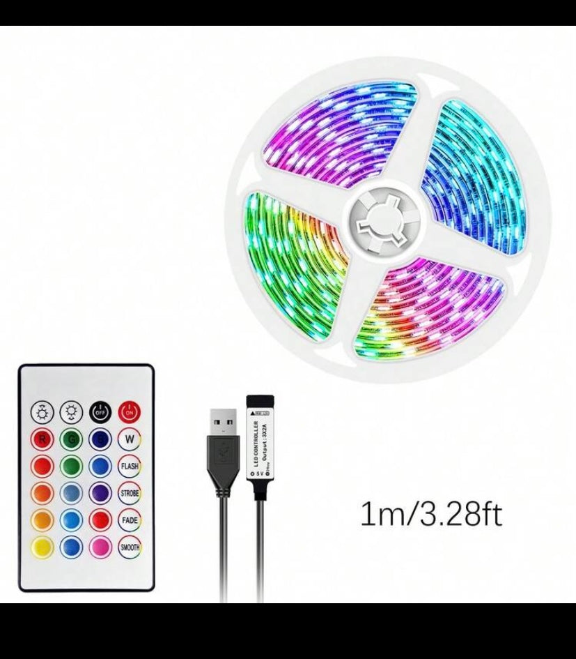 RGB LED Strip Lights – Remote Controlled Mood Lighting