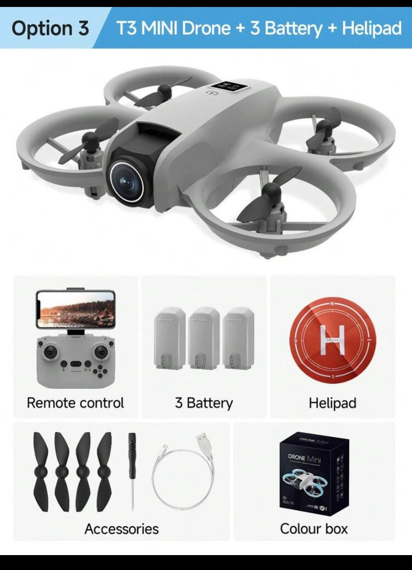 AXNEN T3 Mini Drone 2026 – Dual Camera FPV Drone with Smart Obstacle Avoidance