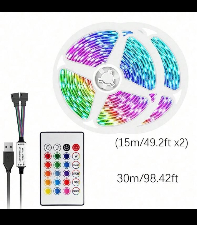 RGB LED Strip Lights – Remote Controlled Mood Lighting