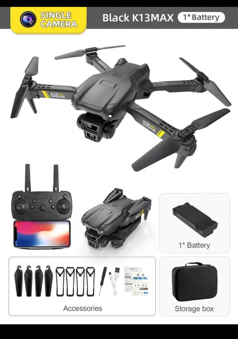 TOKQI K13 MAX Foldable Drone – Dual Camera Remote Control Drone