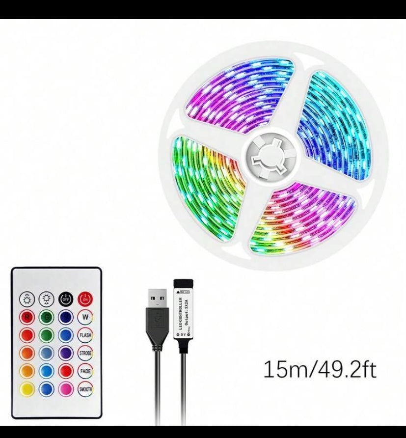 RGB LED Strip Lights – Remote Controlled Mood Lighting
