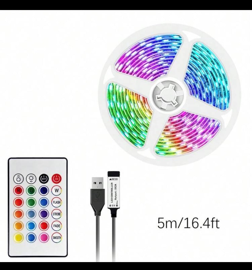 RGB LED Strip Lights – Remote Controlled Mood Lighting