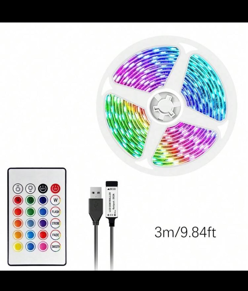 RGB LED Strip Lights – Remote Controlled Mood Lighting